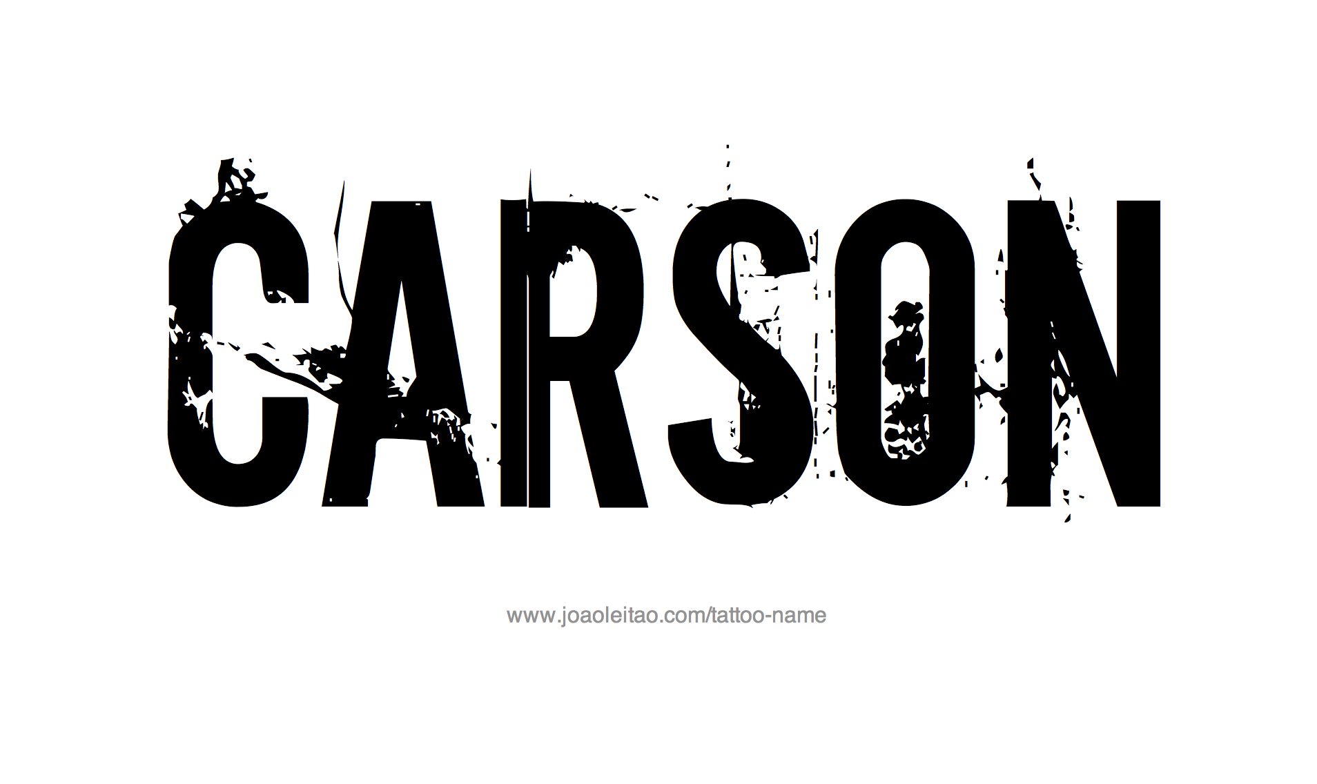 carson-name-tattoo-designs